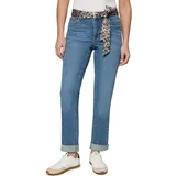 Zero Jeans mit Leo-Gürtel Style Orlando 28 Inch in Middle Blue Denim | Gr.: 36