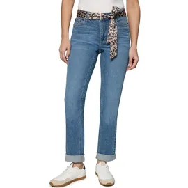 Zero Jeans mit Leo-Gürtel Style Orlando 28 Inch in Middle Blue Denim | Gr.: 36