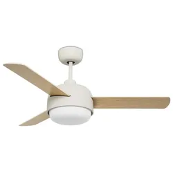 FORLIGHT Deckenventilator KLAR Weiß 106 cm mit Beleuchtung 107