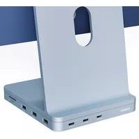 Inateck USB C Hub für iMac, Dockingstation Kompatibel mit iMac 24 Zoll 2021/2023, USB 3.2 Gen 2, 8-in-1 Aluminium USB Hub mit NVMe SSD Gehäuse, - Blau