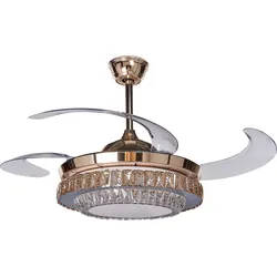 Deckenventilator mit Licht gold ASHLEY