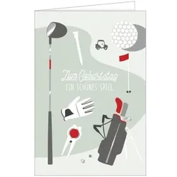 Golfer Geburtstagskarte