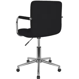 vidaXL Bürostuhl Drehbar Stoff Schwarz
