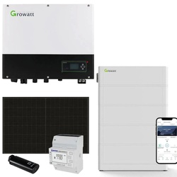Growatt 4kWp PV 0% MwSt §12 III UstG Komplettanlage mit Glas Glas Modulen und 12…