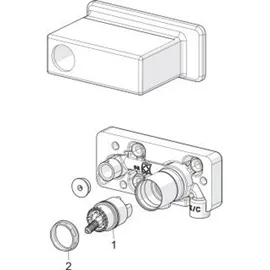 Hansa UP-Grundkörper HANSAVARIO DN 15, f WT-2-L-Armatur, G 1/2