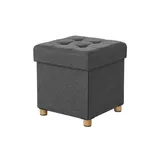 Songmics Sitzhocker mit Stauraum 38 x 40 x 38 cm Grau