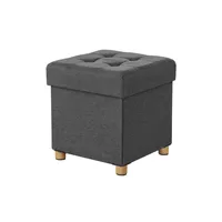 Songmics Sitzhocker mit Stauraum 38 x 40 x 38 cm Grau