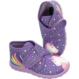 Fischer Markenschuh Hausstiefel Lila 25