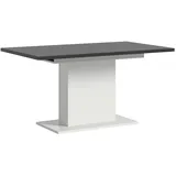 Mid.you Ausziehtisch, Grau, Holzwerkstoff, rechteckig, Säule, 150-190x76x90 cm, FSC Mix, ausziehbar, Esszimmer, Tische, Esstische, Esstische ausziehbar