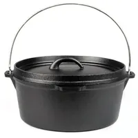 deluke Dutch Oven 5 L Gusseisen Schwarz