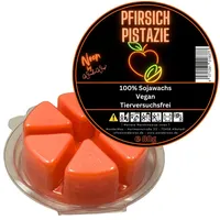 WonderWax Duftwachs WonderWax® Duftwachs Kreis 6 pcs Neon (Pfirsich & Pistaziencreme), Duftrichtung: Pfirsich & Pistaziencreme