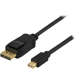 Deltaco DisplayPort ></noscript> Mini Displayport Kabel 2m - Schwarz