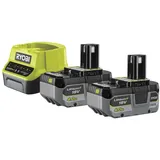 RYOBI Rc18120-240x Akku-kit Rb1840x 18V One+ 2x4,0 Ah Akku-ladegerät