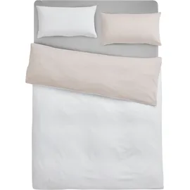 OTTO home Mila2 Mako-Satin Beige 135 x 200 cm + 2 x 40 x 80 cm