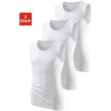 H.I.S. Muscleshirt H.I.S, Jungen, Gr. 6L, weiß, Feinripp, Obermaterial: 100% Baumwolle, unifarben, Basic, figurbetont normal, Rundhals, eingefasste Kante, Shirts, aus weicher Feinripp-Qualität