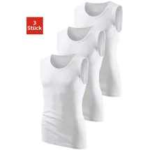 H.I.S. Muscleshirt H.I.S, Jungen, Gr. 6L, weiß, Feinripp, Obermaterial: 100% Baumwolle, unifarben, Basic, figurbetont normal, Rundhals, eingefasste Kante, Shirts, aus weicher Feinripp-Qualität