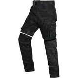 Bores Siggle 2 Motorrad Textilhose, schwarz camouflage, 32/32
