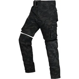 Bores Siggle 2 Motorrad Textilhose, schwarz camouflage, 32/32