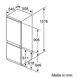 Siemens iQ500 KI77SADE0 Einbau-Kühlgefrierkombination (231 l, 1578 mm hoch)