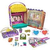 POLLY POCKET GVC96 - Popcorn-Box Spielset, Popcorntüten-förmige Box, die zum Kin