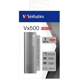 Verbatim Vx500 External Solid State Drive, 1TB USB-C 3.1 47444