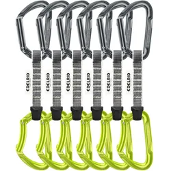 Edelrid Pure Set Karabiner Sixpack (10cm) - STK - slate-oasis