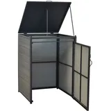 Merxx Mülltonnenabdeckung Basis 126 x 78 x 17 cm grau