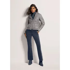 Madeleine Wattierte Damenjacke mit sportivem Touch", in steingrau | Gr.: 46,