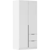 OTTO home Drehtürenschrank AGORDO 91 x 210 x 54 cm Weiß