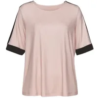 VIVANCE Kurzarmshirt Damen mauve-schwarz Gr.40/42