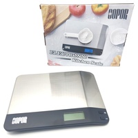 OOPOR elektronische Küchenwaage Lebensmittel 10kg Aluminium Koch Feinwaage Ha...
