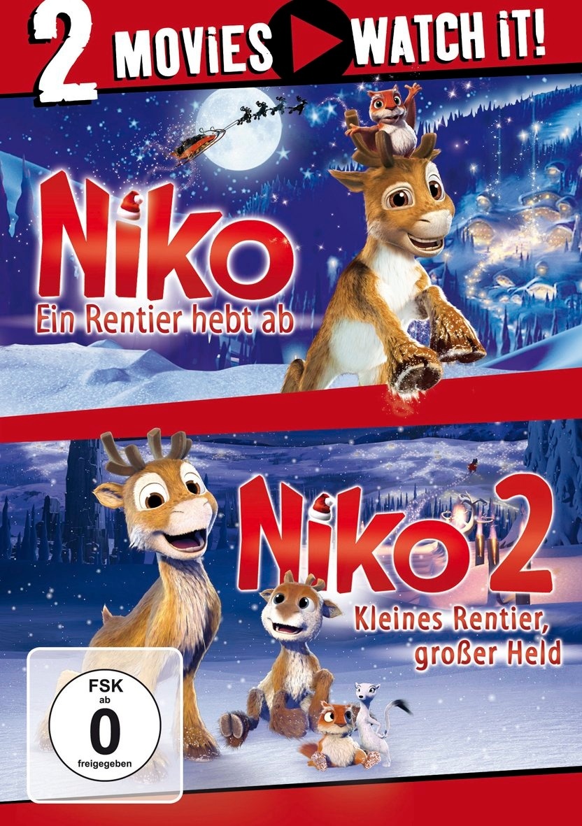 Niko - Ein Rentier Hebt Ab / Niko 2 - Kleines Rentier  Grosser Held (DVD)