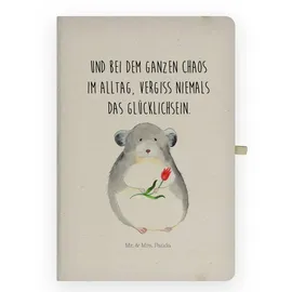 Mr. & Mrs. Panda Tagebuch Chinchilla Blume - Geschenk, Büro, Lustige Sprüche, Journal, Adressbuch, Notizheft, Chinchillas, Büroalltag, Chaos, hardcover notizbuch, Liebeskummer