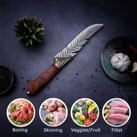 luxuskollektion Feder Messer Steakmesser Japanisches Kochmesser Ausbeinmesser