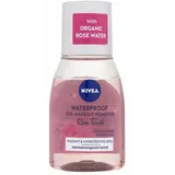 NIVEA Rose Touch Waterproof Eye Make-Up Remover Beruhigender Zwei-Phasen Augen-Make-up-Entferner 100 ml