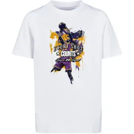 Mister Tee T-Shirt "MisterTee Every Shot Counts Tee", Jungen, Gr. 134/140, weiß, 100% Baumwolle, bedruckt, relaxed fit, Rundhals, Shirts T-Shirt