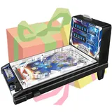 CHEMYO Mini-Flipper-Spielautomat, Miniatur-Flipperautomaten für Jungen und Mädchen, Weihnachtsgeburtstagsfeier, mit digitaler LED-Anzeigetafel