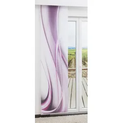 Flächengardine  von LYSEL® - Lichtspiel Lichtdurchlässig mit Motiv in den Maßen 245 cm x 60 cm violett/beere