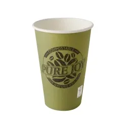 Papstar Pure Joy Trinkbecher, Pappe, Biologisch abbaubare Trinkbecher, 1 Packung = 50 Stück, 300 ml