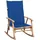 vidaXL Schaukelstuhl mit Kissen 120 x 50 x 3 cm blau 1 St.