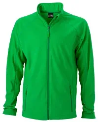James® & Nicholson Structure Fleecejacke JN597, grün 1 Stück, Größe: L
