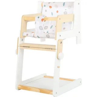 Small Foot Company small foot 11814 - Puppenhochstuhl, Little Button, Puppen-Kombi-Hochstuhl, Holz