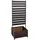 MCW Aluminium Beet mit Rankgitter MCW-P97 110 x 60 x 75 cm Dunkelbraun