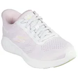 SKECHERS Go Walk Now White Textile / Pink Trim 36