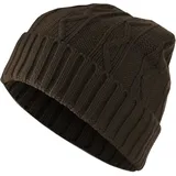 MSTRDS Beanie Cable Flap - Braun - ONE SIZE