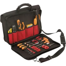 Papyrus Falt-Werkzeugtasche 559 TB 10 Innen/Außentaschen rot 320x400x130mm