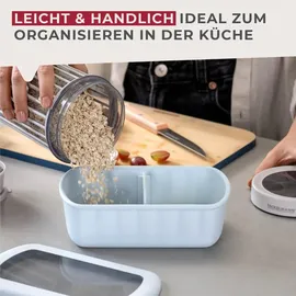 Fackelmann Vorratsdose gerillt 1100 ml 4 St.