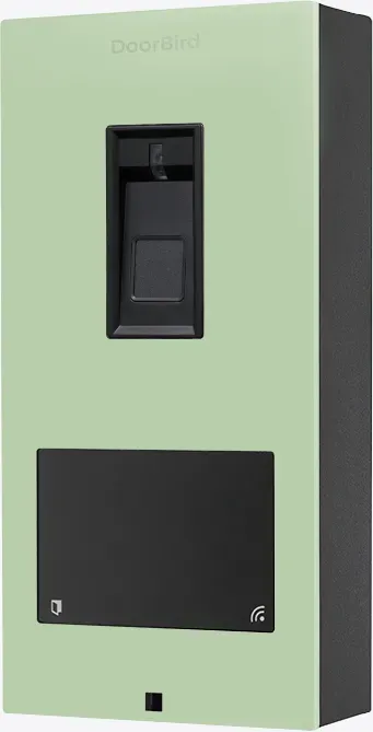 DoorBird A1122 Aufputz IP Zutrittskontrollsystem Fingerprint 50 Weißgrün, Edelstahl, pulverbeschichtet, seidenmatt