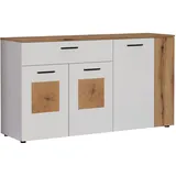 trendteam Sideboard Vitoria weiß Eiche Evoke Coast Nachbildung B/H/T: ca. 150x83x42 cm - weiß, Eiche