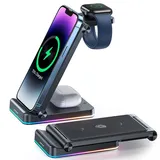 Joyroom 3in1 Wireless Charging Station Joyroom JR-WQN01 Schwarz